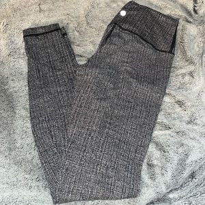 Lululemon Wunder Under Pant III Fall Net White Black